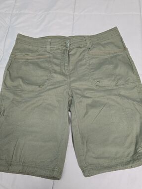 Karen Scott Olive Utility Shorts